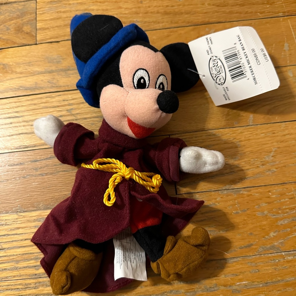 Mickey Sorcerer Stuffed Animal Year 1995